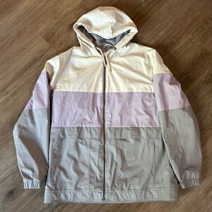 Weatherproof Women’s Gray and Cream Windbreaker